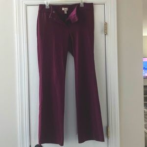 LOFT Women's Purple Trousers